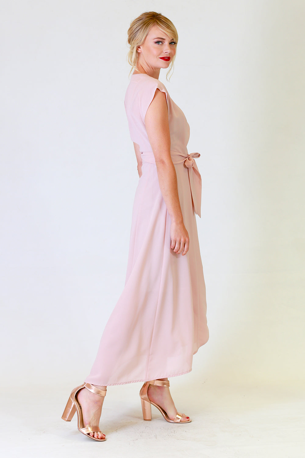 gretchen gina bridesmaid dress in pink