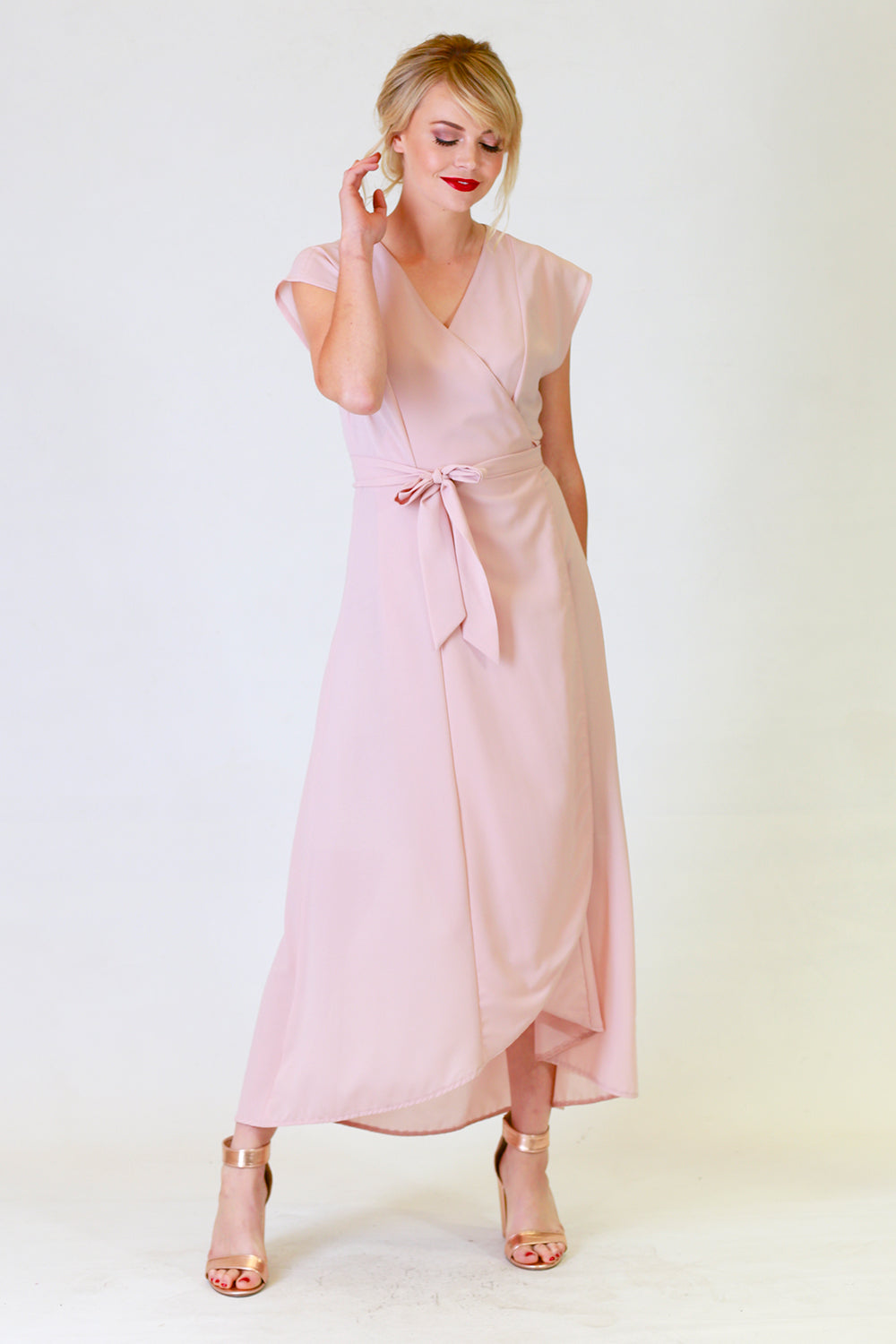 gretchen gina bridesmaid dress in pink
