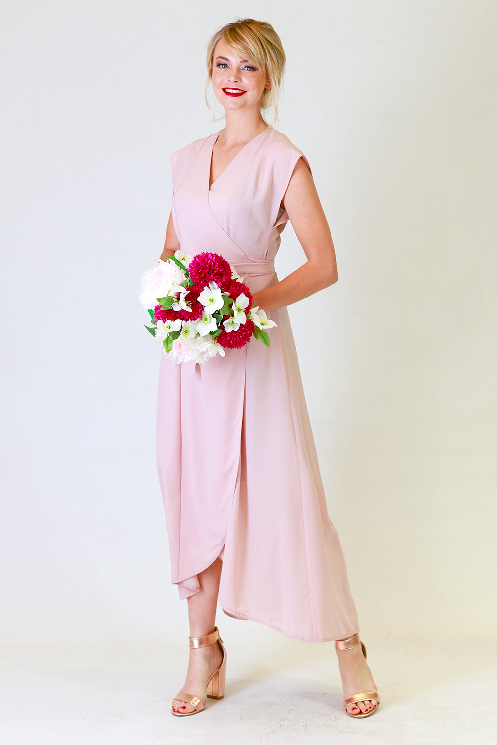 gretchen gina bridesmaid dress in pink