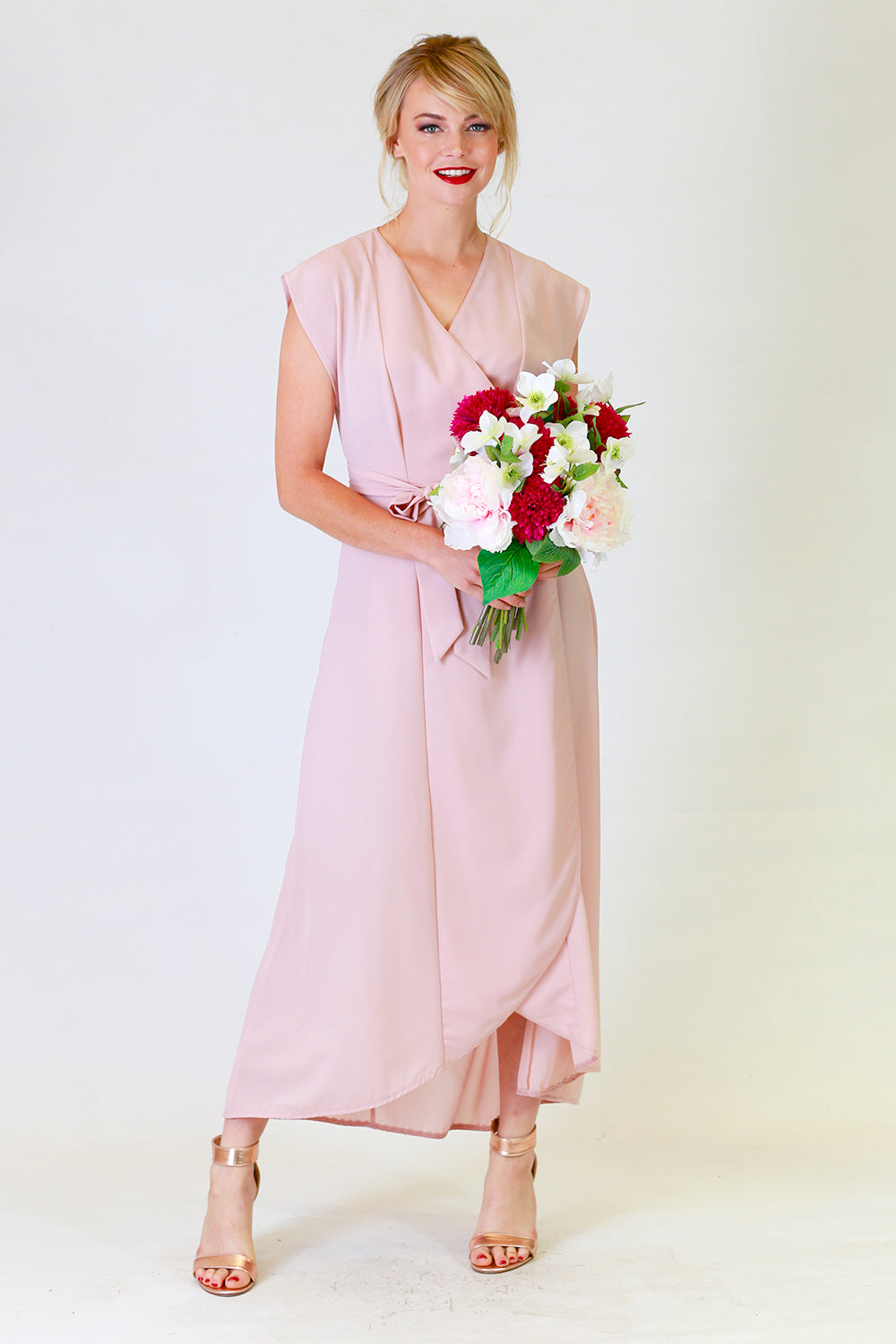 gretchen gina bridesmaid dress in pink