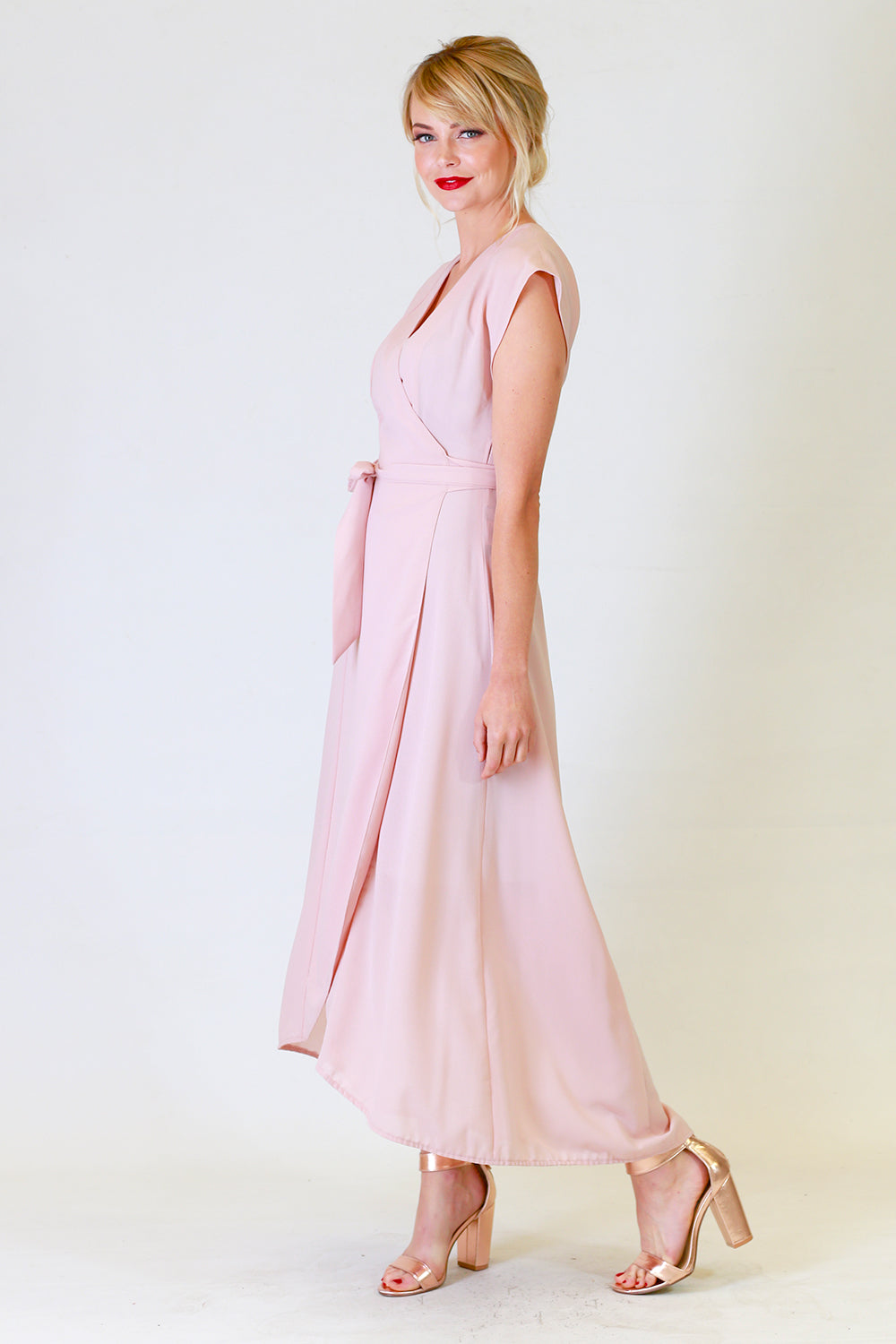 gretchen gina bridesmaid dress in pink