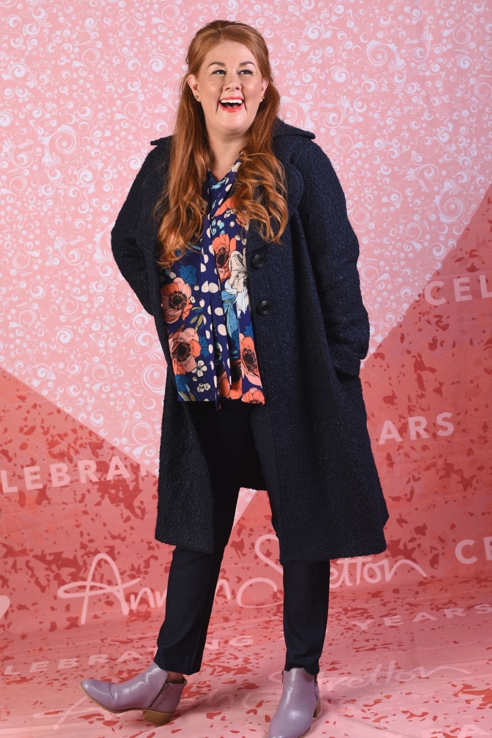 Heloise Coat Navy Annah Stretton