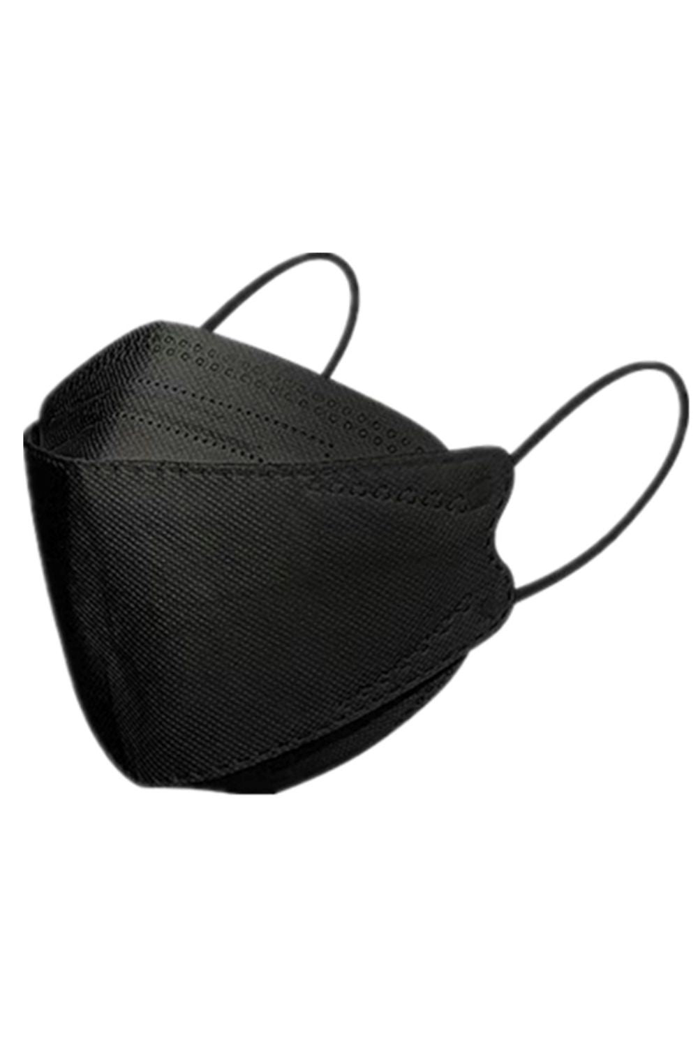 KF94 Breathable Non Medical Face Mask - Plain Black - Pack of 10