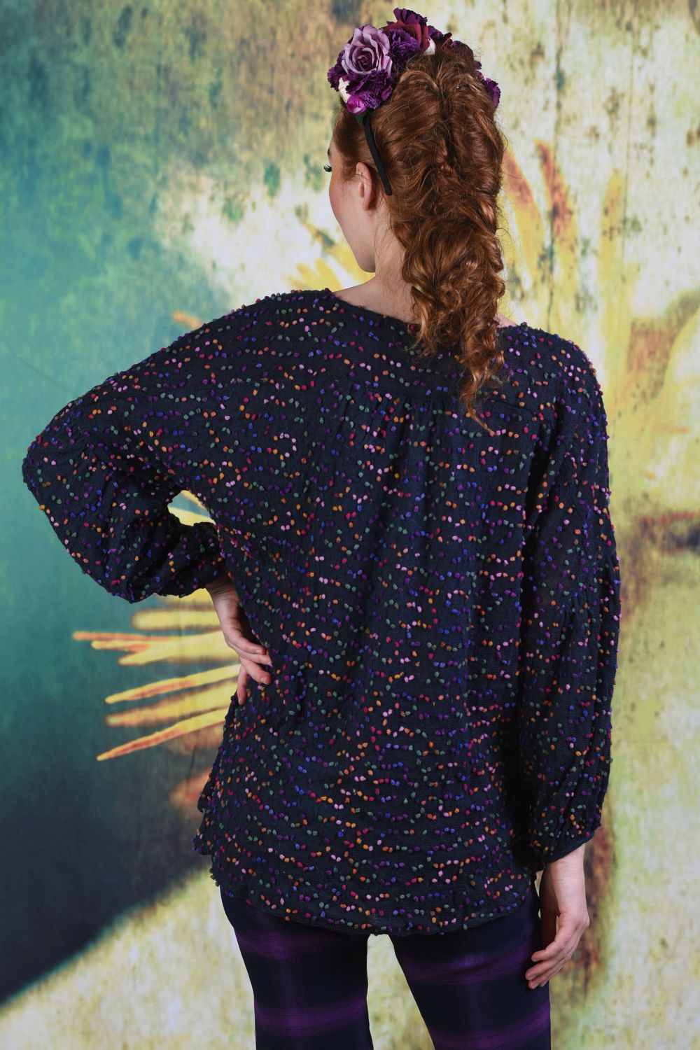 Back of model wearing the Annah Stretton Lola Top