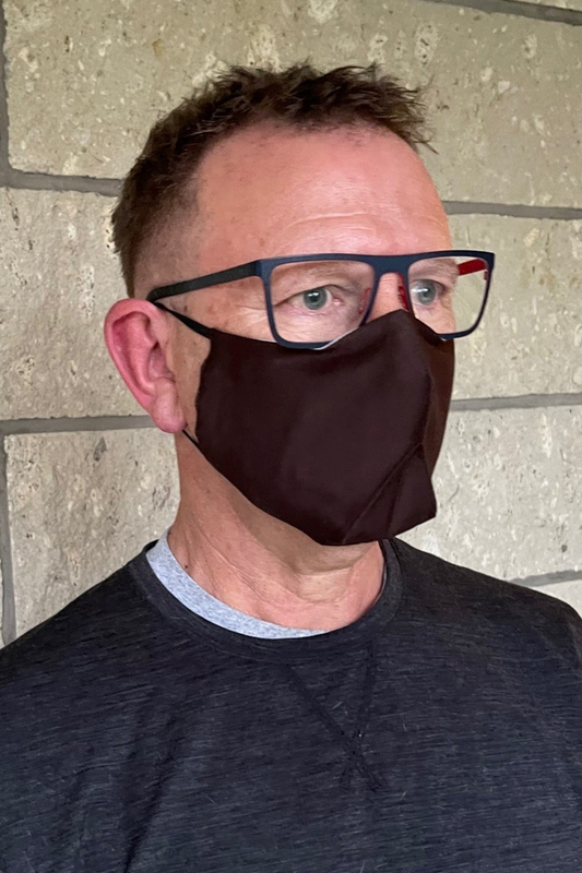 Men's Simplistic Cotton Face Mask - Brown