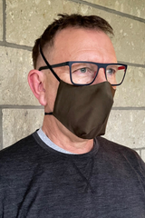 Men's Simplistic " No Ears Needed" Face Mask - Olive
