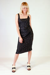 Oscar Square Neck Dress | Young and Resolute | Little Black Dress NZ | Ball dress | Polka Dot Dress