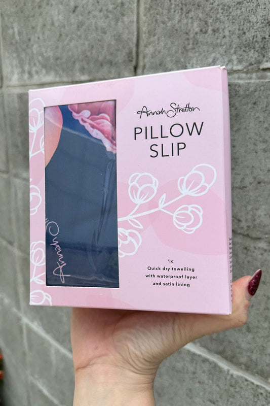 Pillow Slip - Navy Rose