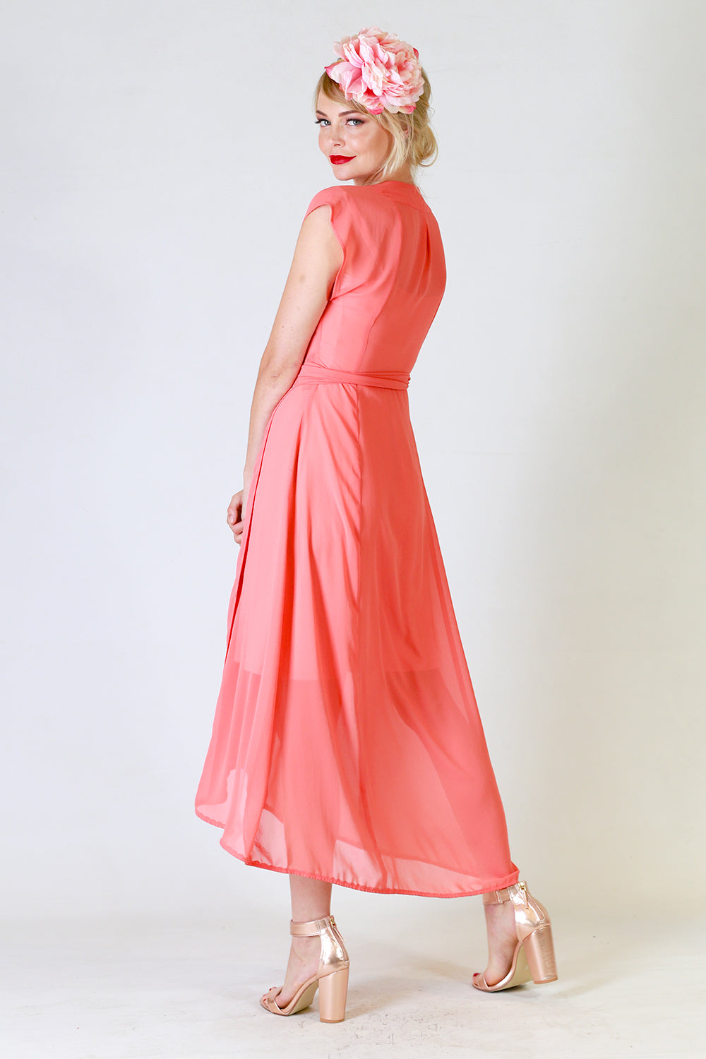 Gretchen Dress, Annah Stretton Bridal, Wrap Around Dress, Shot on Model