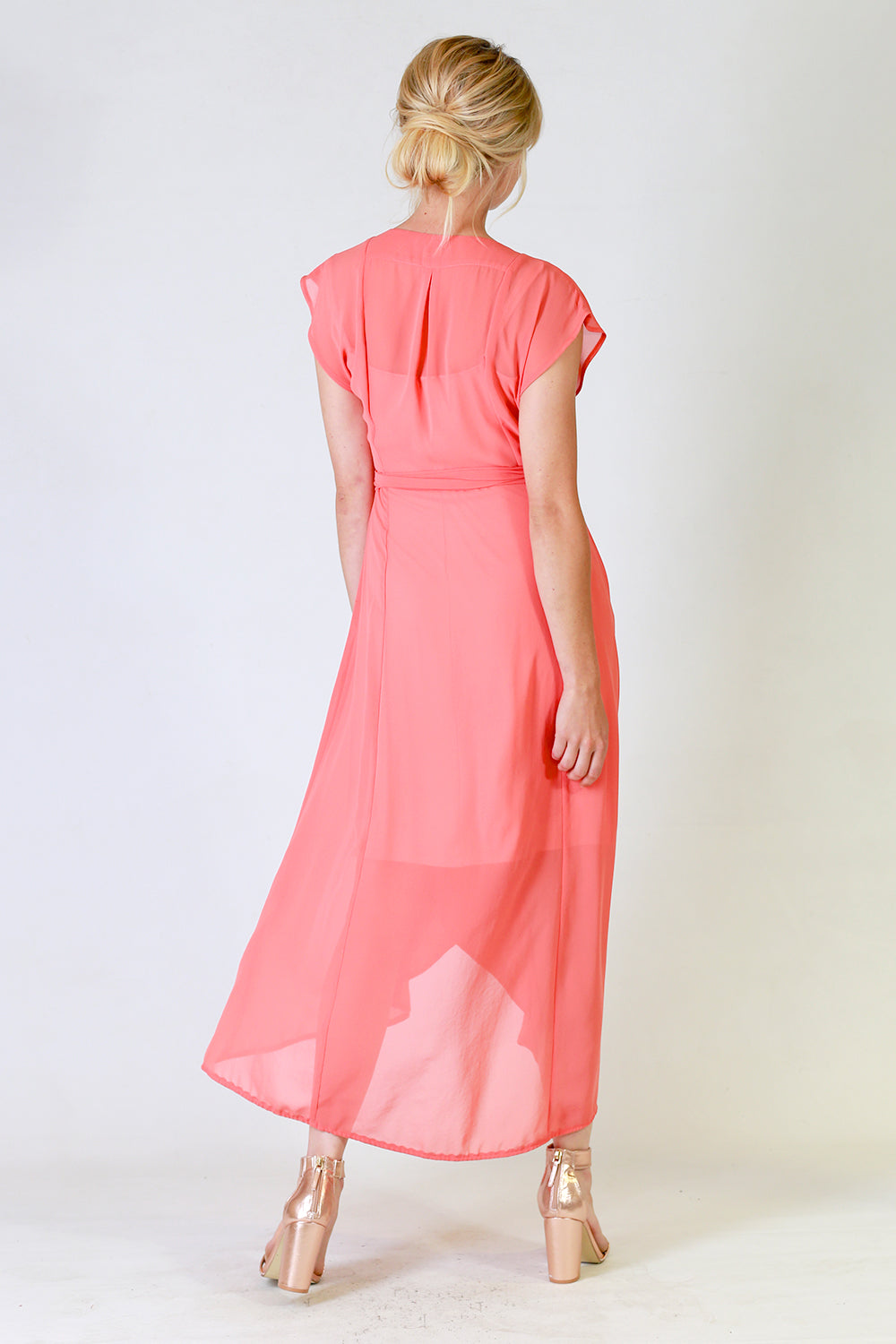 Gretchen Dress, Annah Stretton Bridal, Wrap Around Dress, Shot on Model