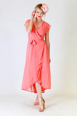 Gretchen Dress, Annah Stretton Bridal, Wrap Around Dress, Shot on Model