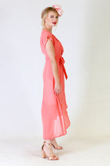 Gretchen Dress, Annah Stretton Bridal, Wrap Around Dress, Shot on Model