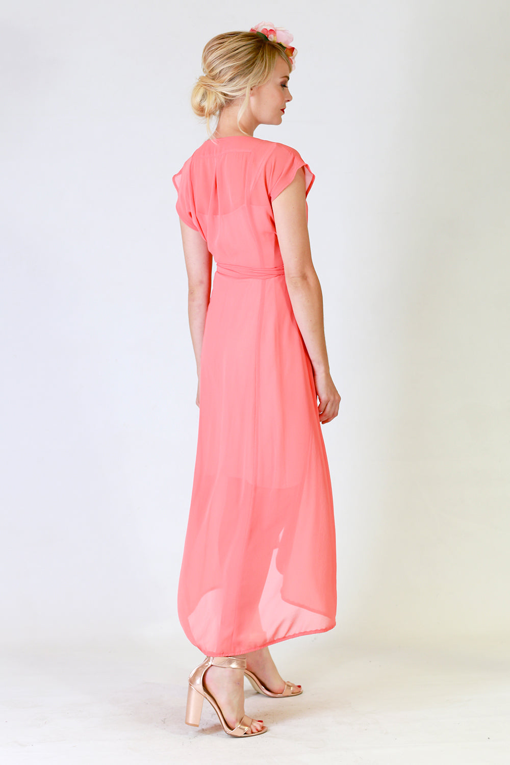 Gretchen Dress, Annah Stretton Bridal, Wrap Around Dress, Shot on Model