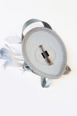 Ribbons in the Sky Fascinator - Silver