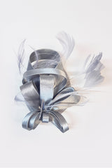Ribbons in the Sky Fascinator - Silver