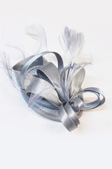 Ribbons in the Sky Fascinator - Silver