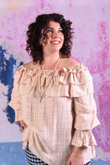 Ricci Ruffle off the shoulder top by Annah Stretton