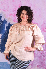 Ricci Ruffle off the shoulder top by Annah Stretton