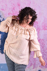 Ricci Ruffle off the shoulder top by Annah Stretton