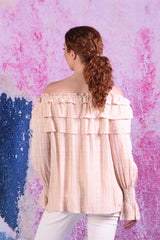 Ricci Ruffle off the shoulder top by Annah Stretton