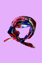 AS Square Neck Scarf - Rita Floral Navy - SALE