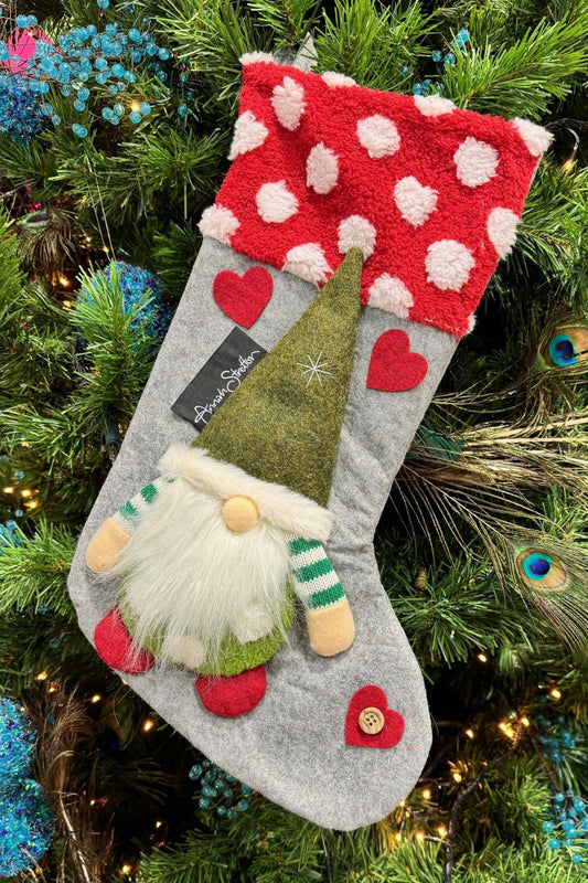 AS Santa Spot Stocking - Grey