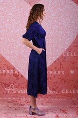 model wearing tulsa amethyst dress