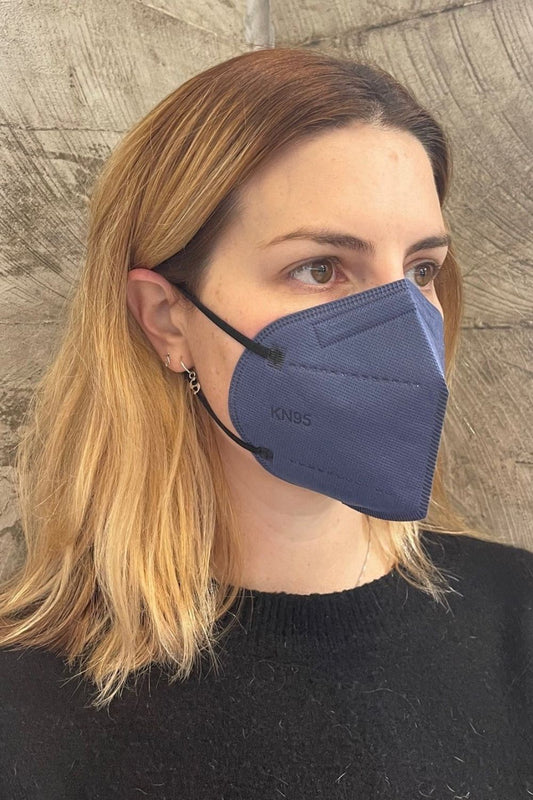 Unisex KN95 Respirator Non Medical Face Mask - Pack of 10 - Slate Navy