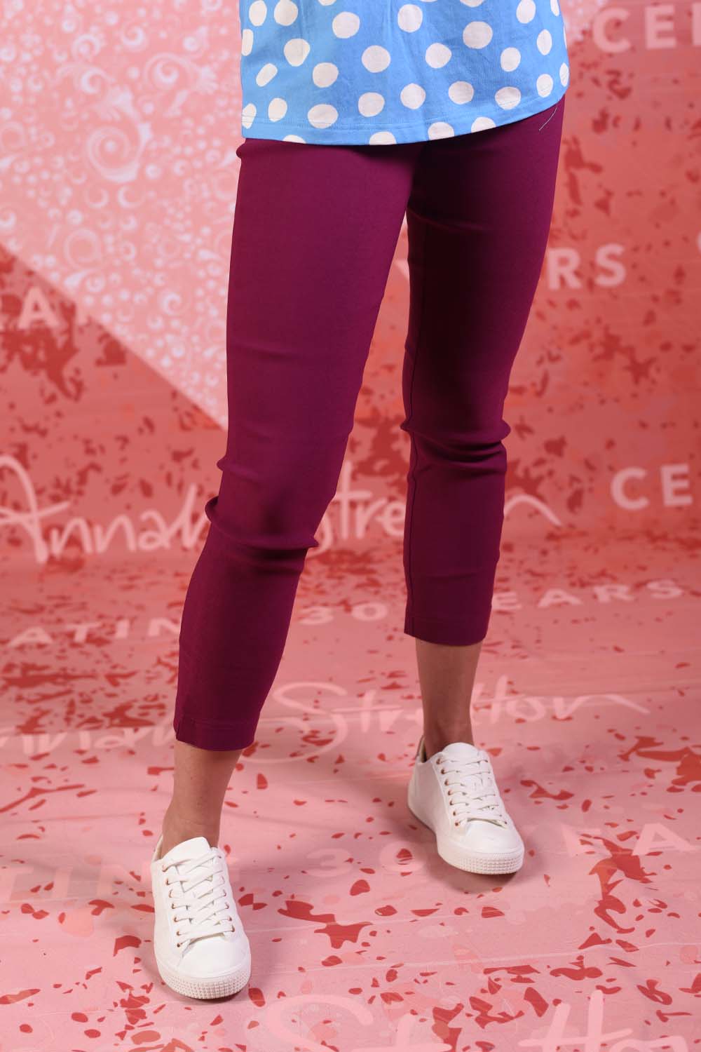 model wearing vita ava cerise pant