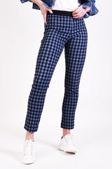 vita checkmate blue checkered pants