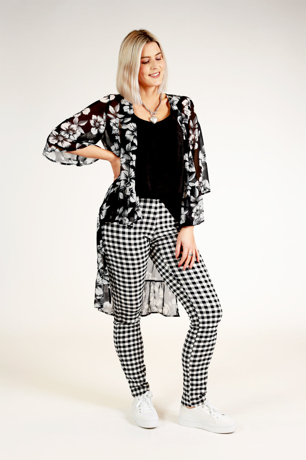 Vita Vanessa Pants - Black And White