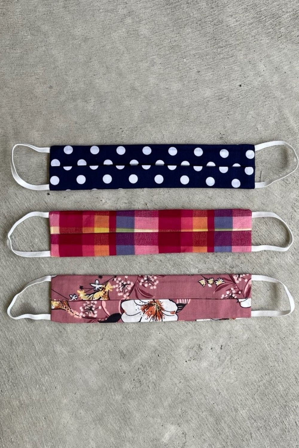 Girls Basic Reusable Cotton Face Mask (GIRLS) - Pack of 3