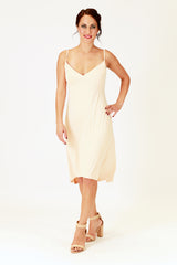 zita zara aline slip in nude, v neckline 