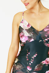 zita ze abigail slip in navy floral print